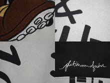 Load image into Gallery viewer, PLATINUM FUBU プラチナム フブ ゲームシャツ フットボールシャツ サイズL ポリエステル ブラック グレー 良品 中古 67074