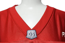 Load image into Gallery viewer, FUBU フブ ゲームシャツ フットボールシャツ ヴィンテージ サイズXL ポリエステル レッド ホワイト グレー 美品 中古 67124