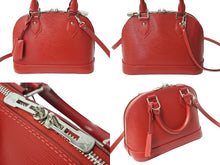 画像をギャラリービューアに読み込む, 極美品 LOUIS VUITTON ルイ ヴィトン アルマBB 2WAYハンドバッグ M40850 トロンハンドル キーベル エピレザー レッド 中古 67345