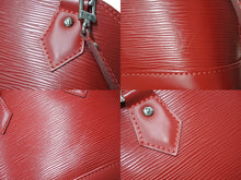 画像をギャラリービューアに読み込む, 極美品 LOUIS VUITTON ルイ ヴィトン アルマBB 2WAYハンドバッグ M40850 トロンハンドル キーベル エピレザー レッド 中古 67345