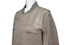 画像をギャラリービューアに読み込む, UNDERCOVER アンダーカバー ジップアップ ライダースジャケット ブルゾン リブトリム UC2B4212 ベージュ 3 美品 中古 67433