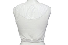 画像をギャラリービューアに読み込む, LOEWE ロエベ タンクトップ ノースリーブ 刺繍ロゴ入り S359Y23X85 サイズXS コットン ポリウレタン ホワイト ブラック 美品 中古 67521