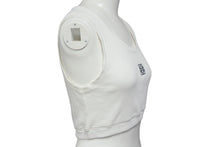 画像をギャラリービューアに読み込む, LOEWE ロエベ タンクトップ ノースリーブ 刺繍ロゴ入り S359Y23X85 サイズXS コットン ポリウレタン ホワイト ブラック 美品 中古 67521