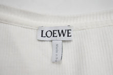 画像をギャラリービューアに読み込む, LOEWE ロエベ タンクトップ ノースリーブ 刺繍ロゴ入り S359Y23X85 サイズXS コットン ポリウレタン ホワイト ブラック 美品 中古 67521
