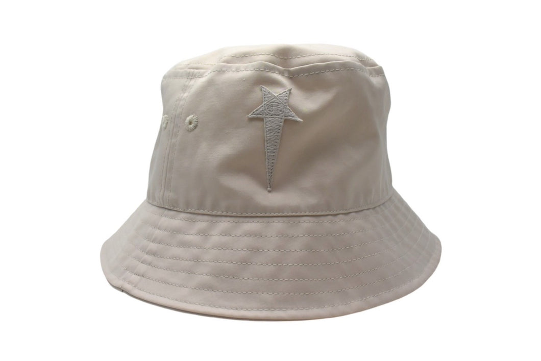 RICK OWENS リックオウエンス CHAMPION チャンピオン NYLON GILLIGAN BUCKET HAT バケットハット ベージュ ML CM01B5633-CHNY 美品 中古 4c067730