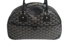 画像をギャラリービューアに読み込む, GOYARD ゴヤール ハンドバッグ サンジャンヌPM ブラック 廃盤 ゴヤールディンキャンバス レザー シルバー金具 良品 中古 4c067824
