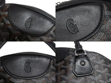 画像をギャラリービューアに読み込む, GOYARD ゴヤール ハンドバッグ サンジャンヌPM ブラック 廃盤 ゴヤールディンキャンバス レザー シルバー金具 良品 中古 4c067824