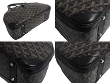 画像をギャラリービューアに読み込む, GOYARD ゴヤール ハンドバッグ サンジャンヌPM ブラック 廃盤 ゴヤールディンキャンバス レザー シルバー金具 良品 中古 4c067824