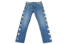 画像をギャラリービューアに読み込む, 新品未使用 BURBERRY バーバリー Bottle Cap Detail ボトル キャップ ディテール デニム パンツ 4559060 サイズ34x32 中古 4c067961