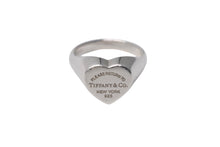 画像をギャラリービューアに読み込む, TIFFANY&amp;Co ティファニー リターントゥ ハート シグネット リング 指輪 6.2g シルバー925 サイズ11号 美品 中古 4c068566