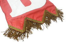 画像をギャラリービューアに読み込む, Burberry バーバリー フラッグバッグ クラッチバッグ 旗 イタリア製 レザー レッド ホワイト ゴールド金具 美品 中古 4c068608