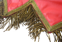 画像をギャラリービューアに読み込む, Burberry バーバリー フラッグバッグ クラッチバッグ 旗 イタリア製 レザー レッド ホワイト ゴールド金具 美品 中古 4c068608