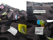 画像をギャラリービューアに読み込む, 極美品 ISSEY MIYAKE MEN イッセイミヤケ メン × 村上隆 プリント 半袖シャツ ブラウン ポジきのこ ME01FJ634 サイズL 中古 4c068757