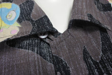 画像をギャラリービューアに読み込む, 極美品 ISSEY MIYAKE MEN イッセイミヤケ メン × 村上隆 プリント 半袖シャツ ブラウン ポジきのこ ME01FJ634 サイズL 中古 4c068757