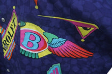 画像をギャラリービューアに読み込む, Versace Jeans Couture ヴェルサーチ ジーンズ クチュール カー ロゴ 長袖シャツ 柄 マルチカラー 車 コットン 美品 サイズL 中古 4c068758