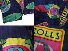 画像をギャラリービューアに読み込む, Versace Jeans Couture ヴェルサーチ ジーンズ クチュール カー ロゴ 長袖シャツ 柄 マルチカラー 車 コットン 美品 サイズL 中古 4c068758