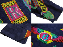 画像をギャラリービューアに読み込む, Versace Jeans Couture ヴェルサーチ ジーンズ クチュール カー ロゴ 長袖シャツ 柄 マルチカラー 車 コットン 美品 サイズL 中古 4c068758