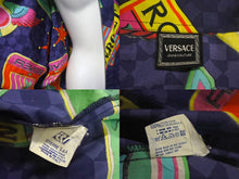 画像をギャラリービューアに読み込む, Versace Jeans Couture ヴェルサーチ ジーンズ クチュール カー ロゴ 長袖シャツ 柄 マルチカラー 車 コットン 美品 サイズL 中古 4c068758