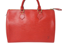 画像をギャラリービューアに読み込む, LOUIS VUITTON ルイ ヴィトン エピ スピーディ30 ハンドバッグ M43007 エピレザー カスティアンレッド ゴールド金具 美品 中古 4c069168