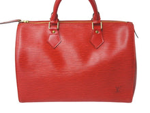 画像をギャラリービューアに読み込む, LOUIS VUITTON ルイ ヴィトン エピ スピーディ30 ハンドバッグ M43007 エピレザー カスティアンレッド ゴールド金具 美品 中古 4c069168