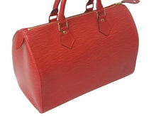 画像をギャラリービューアに読み込む, LOUIS VUITTON ルイ ヴィトン エピ スピーディ30 ハンドバッグ M43007 エピレザー カスティアンレッド ゴールド金具 美品 中古 4c069168