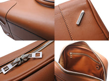 画像をギャラリービューアに読み込む, 極美品 LOEWE ロエベ アマソナ75 ハンドバッグ 301.30.L03 アナグラムロゴ ブラウン レザー シルバー金具 中古 4c069379