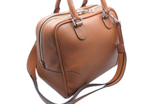 画像をギャラリービューアに読み込む, 極美品 LOEWE ロエベ アマソナ75 ハンドバッグ 301.30.L03 アナグラムロゴ ブラウン レザー シルバー金具 中古 4c069379