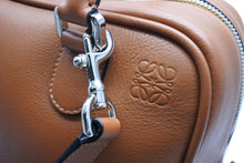 画像をギャラリービューアに読み込む, 極美品 LOEWE ロエベ アマソナ75 ハンドバッグ 301.30.L03 アナグラムロゴ ブラウン レザー シルバー金具 中古 4c069379