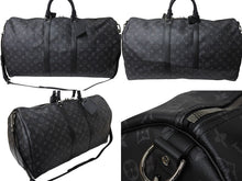 画像をギャラリービューアに読み込む, 極美品 LOUIS VUITTON ルイヴィトン ボストンバッグ キーポルバンドリエール55 モノグラムエクリプス M40605 中古 4c069381