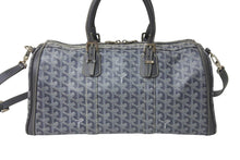 画像をギャラリービューアに読み込む, 極美品 GOYARD ゴヤール クロワジエール35 ボストンバッグ グレー PVC レザー シルバー金具 中古 4c069428