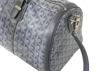 画像をギャラリービューアに読み込む, 極美品 GOYARD ゴヤール クロワジエール35 ボストンバッグ グレー PVC レザー シルバー金具 中古 4c069428
