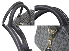 画像をギャラリービューアに読み込む, 極美品 GOYARD ゴヤール クロワジエール35 ボストンバッグ グレー PVC レザー シルバー金具 中古 4c069428