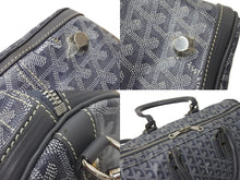画像をギャラリービューアに読み込む, 極美品 GOYARD ゴヤール クロワジエール35 ボストンバッグ グレー PVC レザー シルバー金具 中古 4c069428