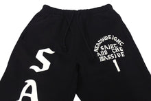 画像をギャラリービューアに読み込む, 新品未使用 SAINT MICHAEL セントマイケル スウェットパンツ SM-YS1-0000-049 サイズS プリント ブラック コットン 中古 4c069474