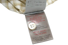 画像をギャラリービューアに読み込む, Dior ディオール ギンガムチェック柄 キッズ 半袖シャツ 2EBMCHE1VP ホワイト ベージュ 蜂 刺繍 子供服 コットン サイズ4A 美品 中古 4c073878