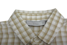 画像をギャラリービューアに読み込む, Dior ディオール ギンガムチェック柄 キッズ 半袖シャツ 2EBMCHE1VP ホワイト ベージュ 蜂 刺繍 子供服 コットン サイズ4A 美品 中古 4c073878