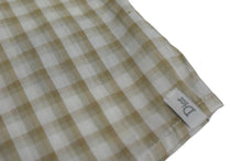 画像をギャラリービューアに読み込む, Dior ディオール ギンガムチェック柄 キッズ 半袖シャツ 2EBMCHE1VP ホワイト ベージュ 蜂 刺繍 子供服 コットン サイズ4A 美品 中古 4c073878