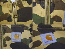 画像をギャラリービューアに読み込む, A BATHING APE X CARHARTT アベイシングエイプ X カーハート アクティブジャケット サイズL イエロー 美品 中古 4c074002