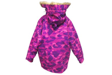 画像をギャラリービューアに読み込む, A Bathing Ape X Carhartt Camo Fur Blouson Jacket カモ柄ファーブルゾンジャケット サイズ L 中古 4c074022