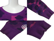 画像をギャラリービューアに読み込む, A BATHING APE アベイシングエイプ Camo Sweatshirt カモ柄 スエットシャツ サイズ M 001SWJ201003M 美品 中古 4c074020