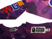 画像をギャラリービューアに読み込む, A BATHING APE アベイシングエイプ Camo Sweatshirt カモ柄 スエットシャツ サイズ M 001SWJ201003M 美品 中古 4c074020