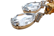 Load image into Gallery viewer, Gianni Versace ジャンニ ヴェルサーチ メデューサ クリスタル イヤリング ゴールド 33.8g ラインストーン メッキ アクセサリー ジュエリー 中古 4c074264