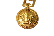 画像をギャラリービューアに読み込む, Gianni Versace ジャンニ ヴェルサーチ メデューサ ゴールド チェーン ベルト メッキ ロゴ アクセサリー ジュエリー 小物 美品 中古 4c074278