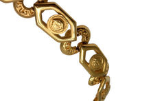 画像をギャラリービューアに読み込む, Gianni Versace ジャンニ ヴェルサーチ メデューサ ゴールド チェーン ベルト メッキ ロゴ アクセサリー ジュエリー 小物 美品 中古 4c074278