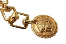 画像をギャラリービューアに読み込む, Gianni Versace ジャンニ ヴェルサーチ メデューサ ゴールド チェーン ベルト メッキ ロゴ アクセサリー ジュエリー 小物 美品 中古 4c074278