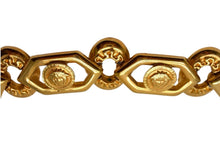 画像をギャラリービューアに読み込む, Gianni Versace ジャンニ ヴェルサーチ メデューサ ゴールド チェーン ベルト メッキ ロゴ アクセサリー ジュエリー 小物 美品 中古 4c074278