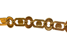 画像をギャラリービューアに読み込む, Gianni Versace ジャンニ ヴェルサーチ メデューサ ゴールド チェーン ベルト メッキ ロゴ アクセサリー ジュエリー 小物 美品 中古 4c074278