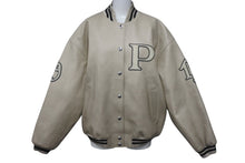 画像をギャラリービューアに読み込む, 極美品 PRADA プラダ FROM THE RUNWAY パッチ付 レザー ボンバージャケット 58A190 S000 15Y0 アイボリー サイズ40 中古 4c075747