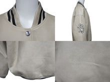 画像をギャラリービューアに読み込む, 極美品 PRADA プラダ FROM THE RUNWAY パッチ付 レザー ボンバージャケット 58A190 S000 15Y0 アイボリー サイズ40 中古 4c075747