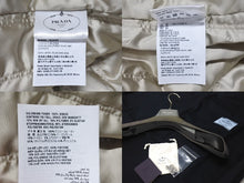 画像をギャラリービューアに読み込む, 極美品 PRADA プラダ FROM THE RUNWAY パッチ付 レザー ボンバージャケット 58A190 S000 15Y0 アイボリー サイズ40 中古 4c075747